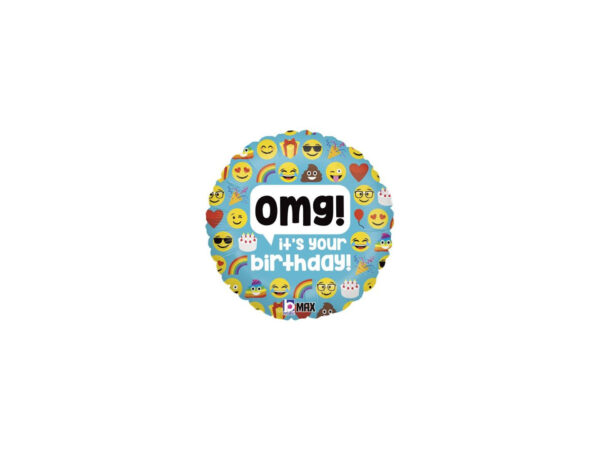 Emoji balloon, «OMG! It's your Birthday »