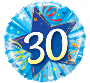 30 лет, синий, круглый