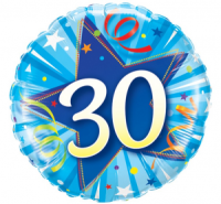 30 aastat, sinine, ümmargune