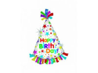 34-60x80-cm-feliz-cumpleanos-sombrero-holografico-h Fooliumist õhupall peomüts «HAPPY BIRTHDAY!»