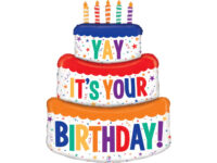35978-special-delivery-b-day-cake-b Fooliumist õhupall tort «HAPPY BIRTHDAY»