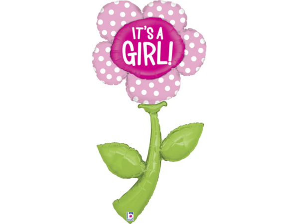Fooliumist õhupall lill «IT'S A GIRL»