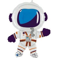 Foil balloon «ASTRONAUT», silver