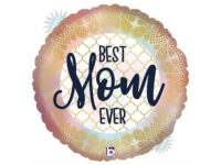 Foil balloon "BEST MOM EVER", round