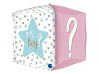 Boy-or-Girl-kuub-GR-G74009-P Fooliumist õhupall «BOY OR GIRL», kuub