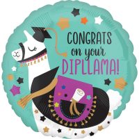 Fooliumist õhupall "CONGRATS ON YOUR DIPLLAMA"
