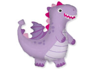 Dinosaurus-lilla-901838L Fooliumist õhupall «Dinosaurus», lilla