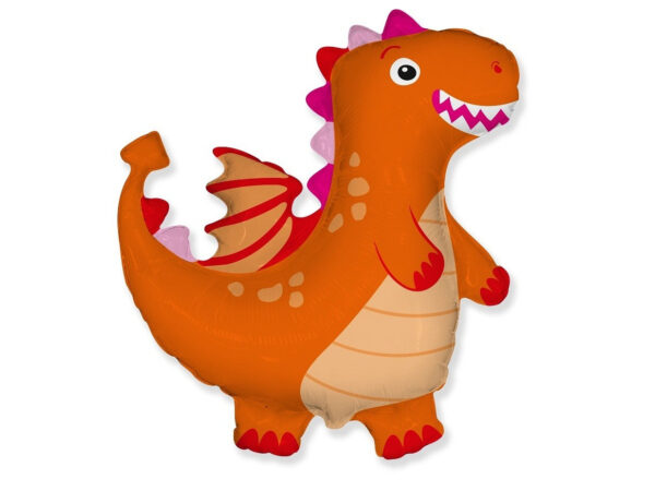 Dinosaurus-oranz-901838NA Foil balloon «Dinosaur», orange