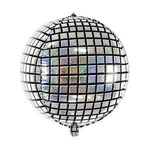 Diskopall-hobedane-FB36 Foil balloon "NUMBER 0" holo glitter stars