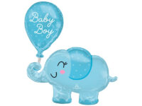 Elevant-baby-boy-sinine Fooliumist õhupall «ELEVANT BABY BOY» sinine