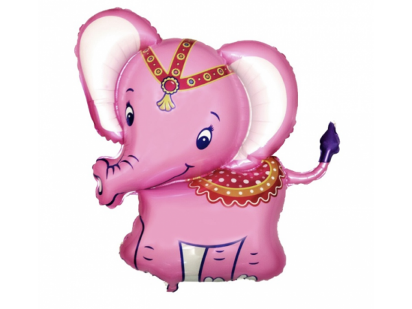 Elevant-roosa-901737RS Foil balloon «Elephant», pink