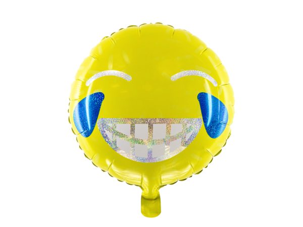 Emoji-naeratav-ummargune-FB29 Foil balloon "EMOJI" smiling, round