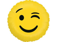 Emoji balloon, blinking face