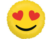 Emoji balloon, Eyes with hearts