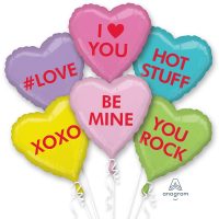 Фольгированный шар «LOVE,XOXO,BE MINE» комплект