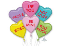 F36838sks Fooliumist õhupall «LOVE,XOXO,BE MINE» komplekt
