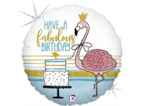 Flamingo-tordiga-Have-a-fabulous-birthday-ummargune-holo-GR-36884GH-P Flamingo tordiga, «Have a fabulous birthday», ümmargune, holograafiline