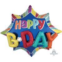Fooliumist õhupall «HAPPY BIRTHDAY» 3D