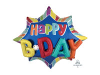 Happy-Birthday-3D- Фольгированный шар «HAPPY BIRTHDAY» 3D