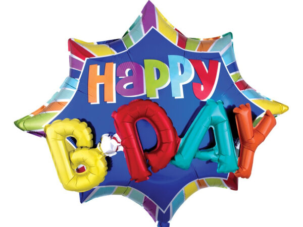 Happy-Birthday-3D-3357401 Fooliumist õhupall «Happy Birthday» 3D