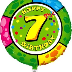 Fooliumist õhupall "HAPPY BIRTHDAY 4" ümmargune