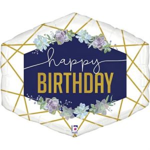 Foil balloon «BEST MOM EVER», with flowers