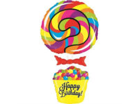 Happy-Birthday-lollipop-GR-35015-P Fooliumist õhupall «HAPPY BIRTHDAY!», pulgakomm