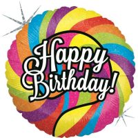 «Happy Birthday», леденец, круглый