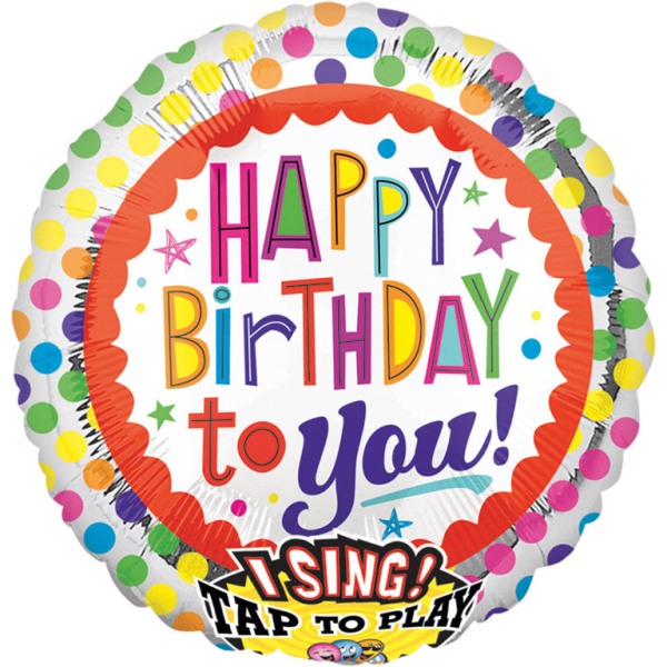 Fooliumist õhupall «Happy Birthday to You» muusikaga