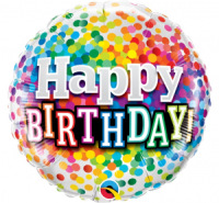 «Happy Birthday!» ümmargune, konfetti