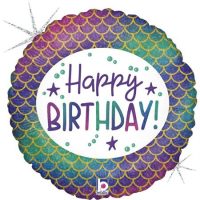 «Happy Birthday», ümmargune, merineitsi mustriga