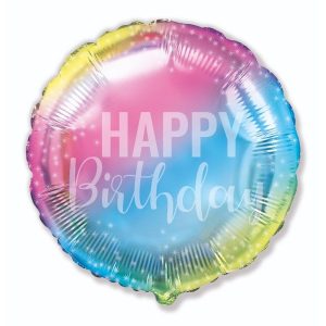 Happy-Birthday-vikerkaar-401614 Õhupall «mentool metallik»
