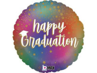 Foil balloon "HAPPY GRADUATION", round