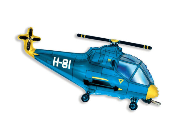 Helikopter-901667A Фольгированный шар «Вертолёт», голубой