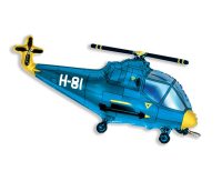 Fooliumist õhupall «Helikopter», sinine