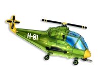 Fooliumist õhupall «Helikopter», roheline