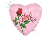 «I Love You» heart, pink