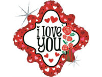 I-love-you-lilledega-GR-36206H-P Fooliumist õhupall «I LOVE YOU» lilledega