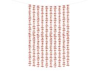 Party curtains "FLOWERS" pink-golden