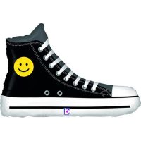 Foil balloon «SNEAKER», black, white