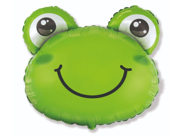 Foil balloon «Frog», head, green