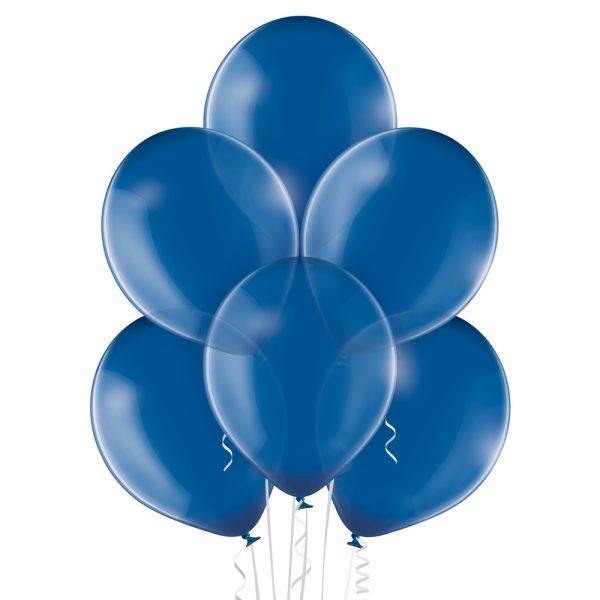 Kristalne-sinine Latex balloon «crystal blue»