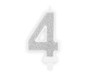 Свеча номер «4», серебро