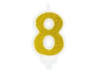 Свеча номер «8», золотой