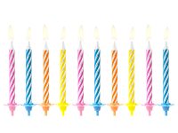Candle colorful, 10pc