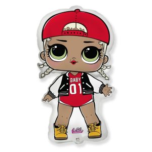Фольгированный шар «Куклы LOL, Ms Swag»