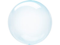 Labipaistav-sinine-ummargune Foil balloon "TRANSPARENT ROUND" blu