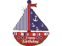 Laev-Happy-Birthday-GR-35274H-P Фольгированный шар корабль «HAPPY BIRTHDAY!»