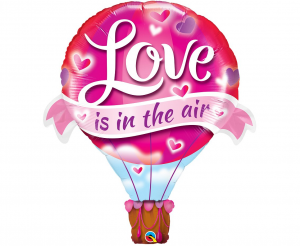 Fooliumist õhupall «LOVE IS IN THE AIR»