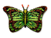 Foil balloon «Butterfly», green